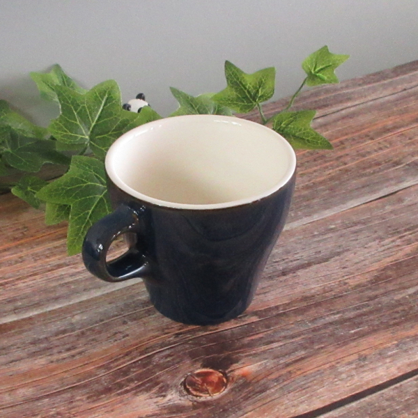 ラテカップ 8oz ディープブルー おしゃれ 四季彩陶器 美濃焼 業務用
