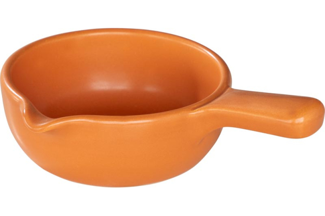 手付きパン 15cm テラコッタオレンジ 四季彩陶器 美濃焼 業務用 クジーネ 19950064