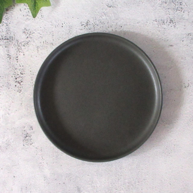 取り皿 おしゃれ シンプル 15cm スタッキング 食器 黒 四季彩陶器 美濃焼 業務用 ルフレ スティルブラック 25131172