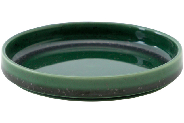 取り皿 おしゃれ シンプル 15cm スタッキング 食器 緑 四季彩陶器 美濃焼 業務用 ルフレ シャドウグリーン 25171172