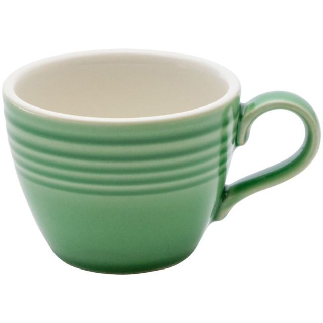 コーヒーカップソーサー おしゃれ カップアンドソーサー 180ml 陶器 グリーン 四季彩陶器 美濃焼 業務用 食洗器対応 来客用 オービット メドウグリーン 12670052-12670055/カップ (792円)
