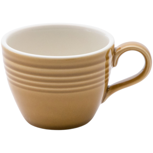 コーヒーカップソーサー おしゃれ カップアンドソーサー 180ml 陶器 黄色 四季彩陶器 美濃焼 業務用 食洗器対応 来客用 オービット メローアンバー 12650052-12650055/カップ (792円)