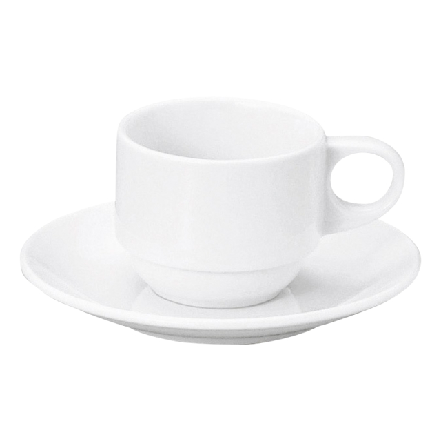 コーヒーカップソーサー おしゃれ エスプレッソ 小さめ 陶器 カップアンドソーサー 白い食器 洋食器 四季彩陶器 美濃焼 業務用 アーバンホワイト 50700058 50700059