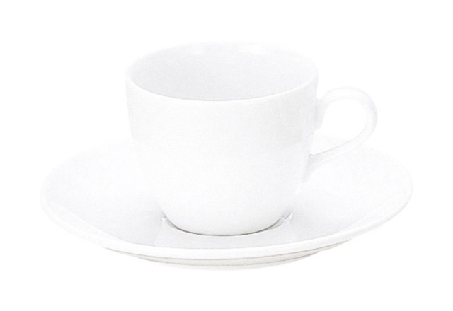 陶器 コーヒーカップ ソーサー おしゃれ カップアンドソーサー 170ml 白磁 日本製 四季彩陶器 美濃焼 業務用 食洗器対応 来客用 プラージュ 13700052 17000055
