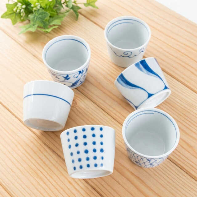 美濃焼 そば猪口 マルチカップ 180ml 選べる15デザイン 電子レンジ対応
