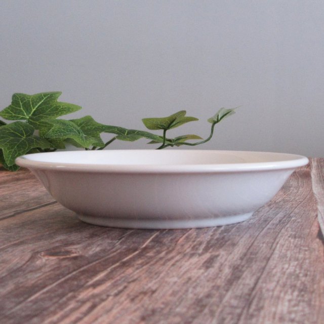 取り皿 おしゃれ 13cm 深皿 中華皿 陶器 シンプル 白 四季彩陶器 美濃