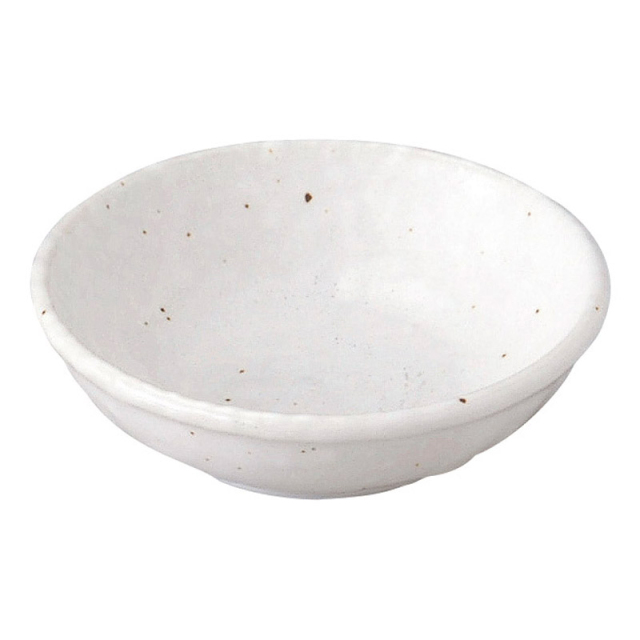 小皿 薬味皿 8cm 和食器 シンプル おしゃれ 四季彩陶器 美濃焼 業務用 新粉引 2.6皿 50020091