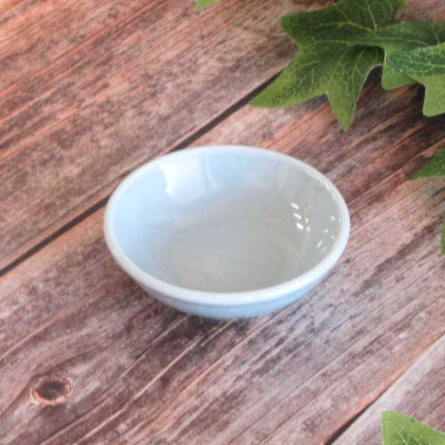 醤油皿 薬味皿 ソース皿 8cm おしゃれ 中華皿 陶器 シンプル 青磁 四季彩陶器 美濃焼 業務用 青彩 2.6薬味皿 50080091