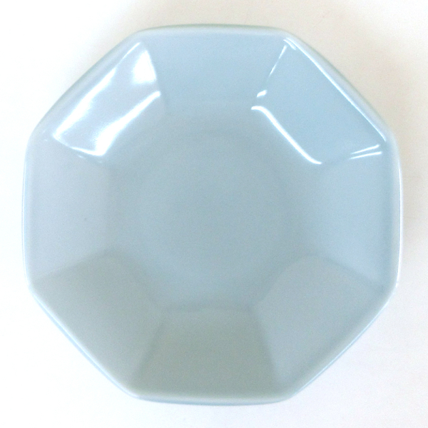 八角皿 チャーハン皿 シューマイ皿 19cm おしゃれ 中華皿 陶器 シンプル 青磁 四季彩陶器 美濃焼 業務用 青彩 50180070