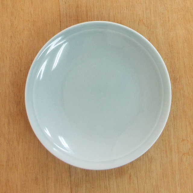 丸皿 中皿 おしゃれ 21cm 中華皿 青磁 四季彩陶器 美濃焼 業務用