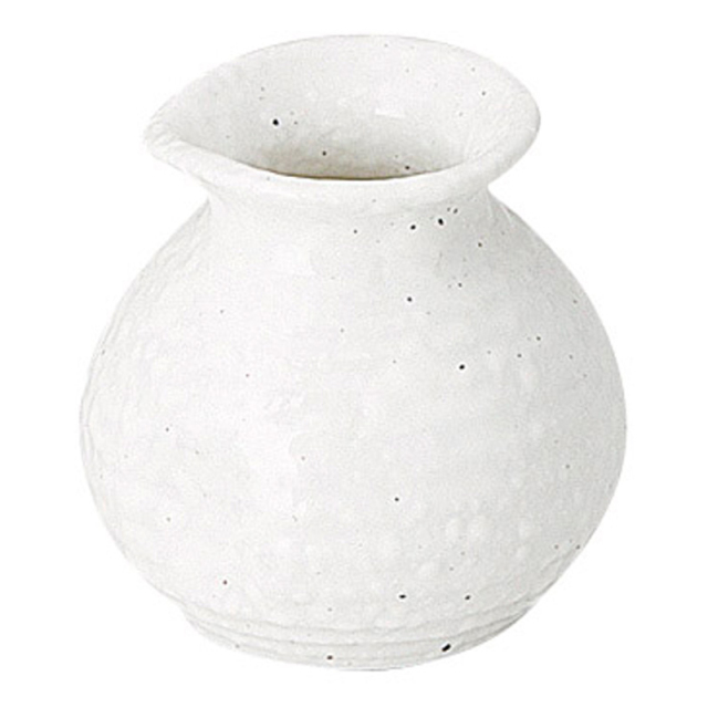 つゆ入れ そば徳利 約1合 175ml おしゃれ 和食器 とっくり 日本酒 陶器 四季彩陶器 美濃焼 業務用 新粉引 51020082