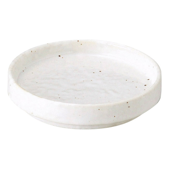 薬味皿 8cm 和食器 和モダン 小皿 おしゃれ 四季彩陶器 美濃焼 業務用 新粉引 3.0 切立皿 51020090