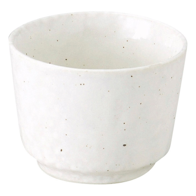 つゆ入れ 蕎麦猪口 180ml そばちょこ おしゃれ 和食器 陶器 四季彩陶器 美濃焼 業務用 新粉引 51120095