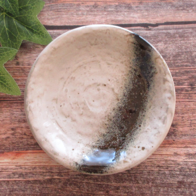 取り皿 おしゃれ 陶器 14cm プレート 和食器 四季彩陶器 美濃焼 業務用 銀河 石目 4.5皿 51524014