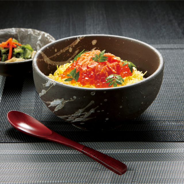 和食器 どんぶり おしゃれ 15cm 755ml 和食器 うどん丼 そば丼 四季彩陶器 美濃焼 業務用 吹雪 石目丼 51532034