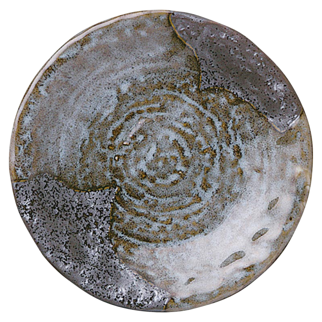 取り皿 おしゃれ 陶器 14cm グレー 食器 四季彩陶器 美濃焼 業務用 山がすみ 51538014