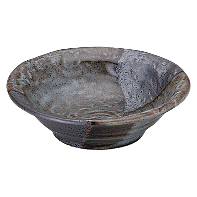 煮物鉢 小鉢 食器 陶器 12.5cm 浅鉢 深皿 和食器 おしゃれ 四季彩陶器 美濃焼 業務用 電子レンジ 食洗器対応 山がすみ 石目5.0鉢 51538053