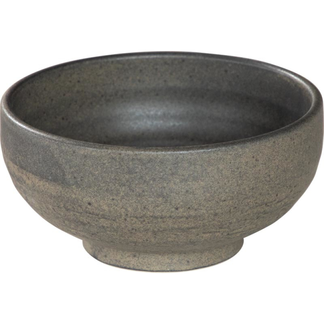 和食器 どんぶり おしゃれ 17cm 1085ml うどん丼 そば丼 陶器 四季彩陶器 美濃焼 業務用 黒錫 石目高浜丼 51623030