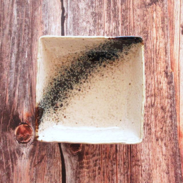 ボウル 食器 10cm 160ml 和食器 おしゃれ 小鉢 陶器 インスタ映え 四季彩陶器 美濃焼 業務用 銀河 石目3.2角小鉢 51624023