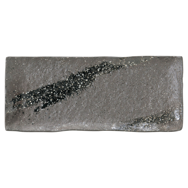 和食器 角皿 おしゃれ 31cm 黒 角皿 長方形 盛皿 四季彩陶器 美濃焼 業務用 彗星 石目31cm細長角皿（尺細長角皿） 51633059