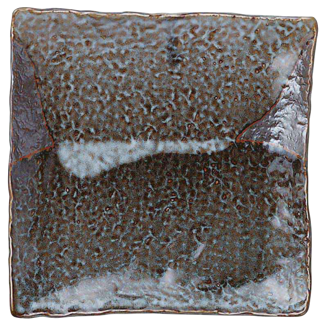 和食器 取り皿 おしゃれ 12cm 黒 四角皿 四季彩陶器 美濃焼 業務用 山がすみ 石目4.3正角皿 51638068