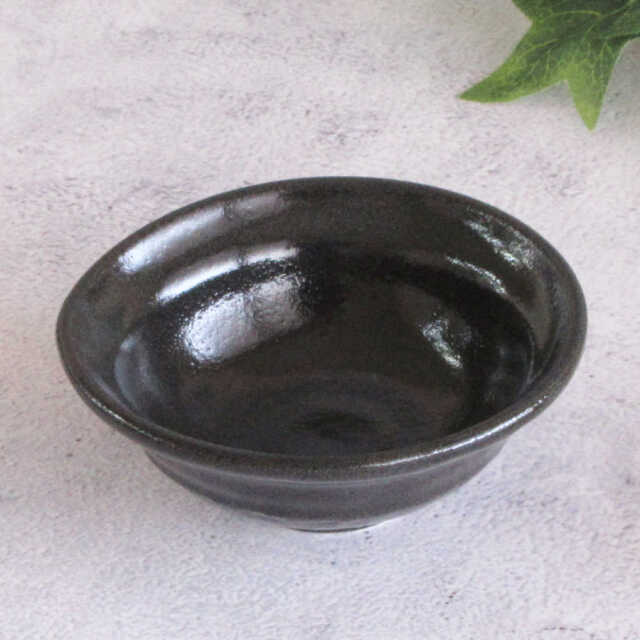 小鉢 和食器 ボウル 食器 おしゃれ 11cm 200ml 和食器 陶器 四季彩陶器 美濃焼 業務用 ゆず黒耀 なぶり小鉢 51735055