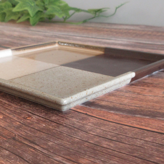 和食器 モダン おしゃれ 取り皿 15cm 四角皿 正角皿 四季彩陶器 美濃焼