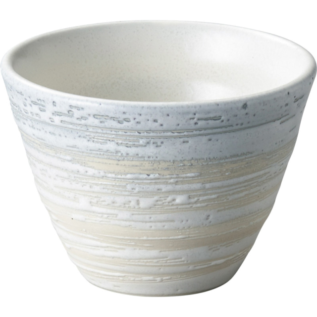 和食器 モダン ボウル 食器 茶碗 湯呑み 陶器 おしゃれ 9cm 220ml 四季彩陶器 美濃焼 業務用 そらなぎ リップル碗 ミニ 53117071