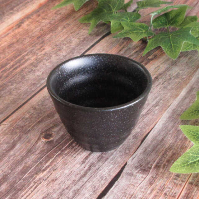 和食器 小鉢 9cm 220ml 黒 おしゃれ 小鉢 陶器 四季彩陶器 美濃焼 業務用 黒洋 リップル碗 53131071
