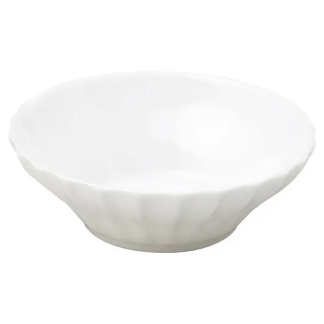 12cm 中鉢 浅鉢 ボウル 250ml 和食器 陶器 四季彩陶器 美濃焼 業務用 かすみ 白 56100031