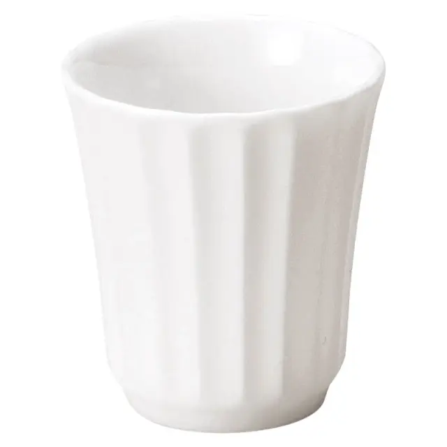 湯呑み 6cm コップ 陶器 130ml 和食器 四季彩陶器 美濃焼 業務用 かすみ 白 56100055