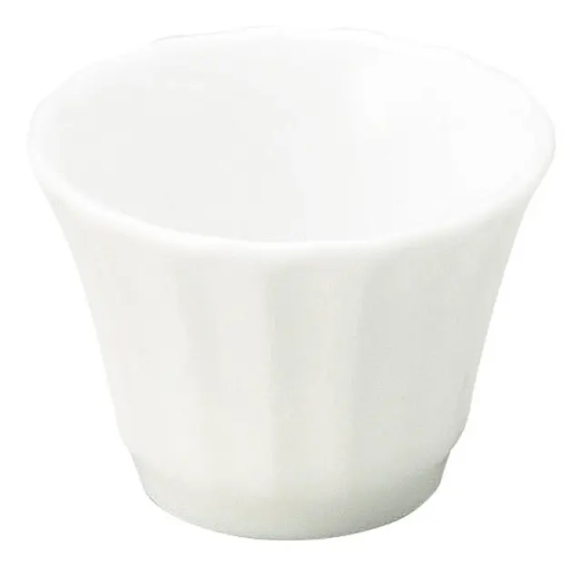 ぐい呑み おちょこ 陶器 5cm 40ml 和食器 四季彩陶器 美濃焼 業務用 かすみ 白 56100056