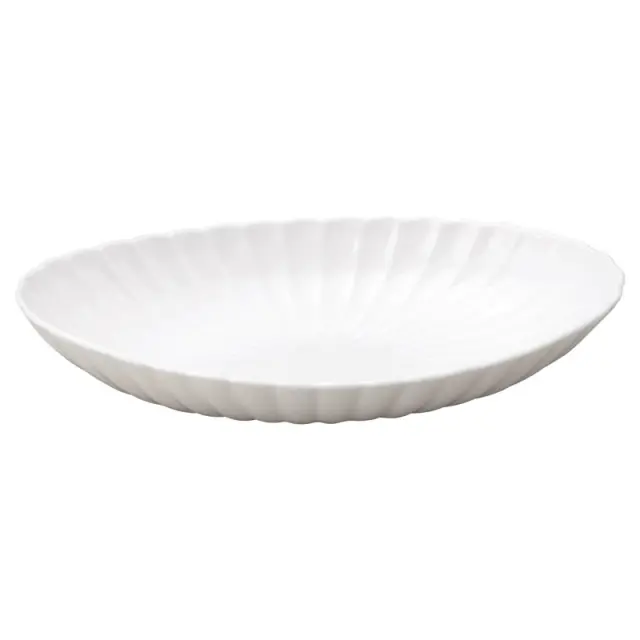 楕円皿 16cm 前菜皿 焼物皿 オーバルプレート 和食器 陶器 四季彩陶器 美濃焼 業務用 かすみ 白 56100076