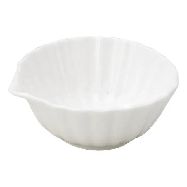 7cm 小鉢 口付 陶器 和食器 四季彩陶器 美濃焼 業務用 電子レンジ 食洗器対応 かすみ 白 56100096