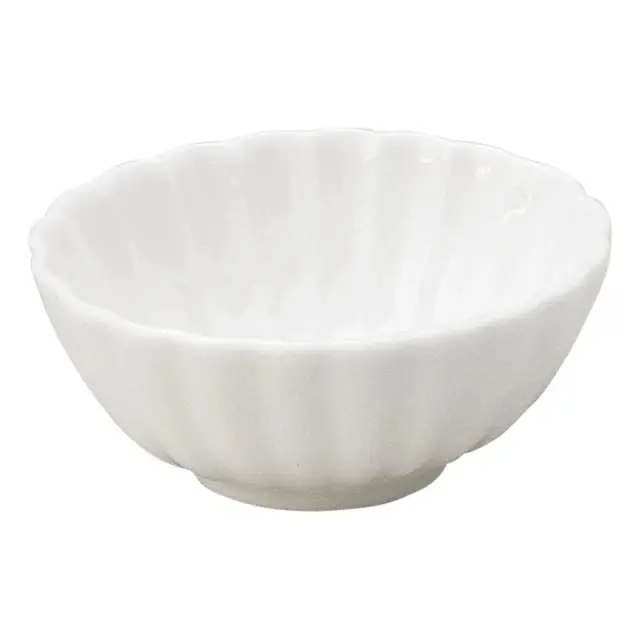 7cm 小鉢 楕円 鉢 陶器 和食器 四季彩陶器 美濃焼 業務用 電子レンジ 食洗器対応 かすみ 白 56100098