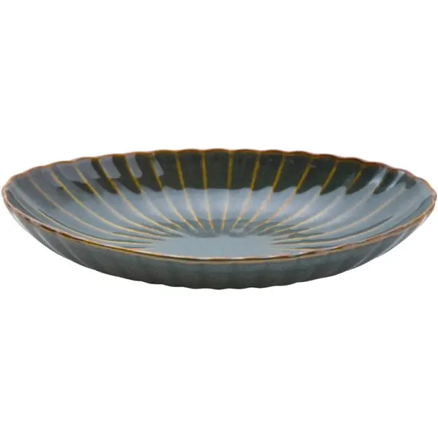 楕円皿 13cm 小皿 前菜皿 オーバルプレート 和食器 陶器 四季彩陶器 美濃焼 業務用 かすみ 山藍 56170077