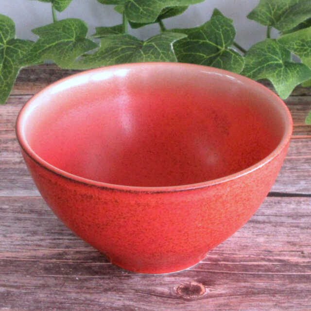 茶碗 ご飯茶碗 12cm 飯碗 370ml 陶器 四季彩陶器 美濃焼 業務用 紅月 56942028