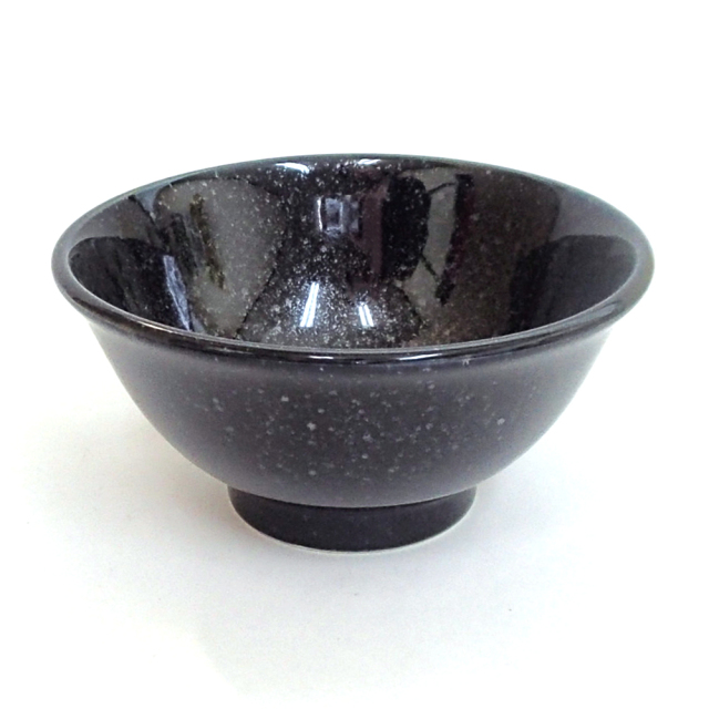 スープ碗 おしゃれ 陶器 12cm 260ml 中華スープ碗 茶碗 お椀 黒 四季彩陶器 美濃焼 業務用 黒中華 黒御影 スープ碗 11-208-13