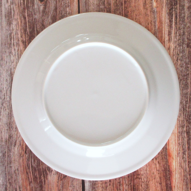 皿 リムプレート 24cm おしゃれ 陶器 食器 白い食器 四季彩陶器 美濃焼