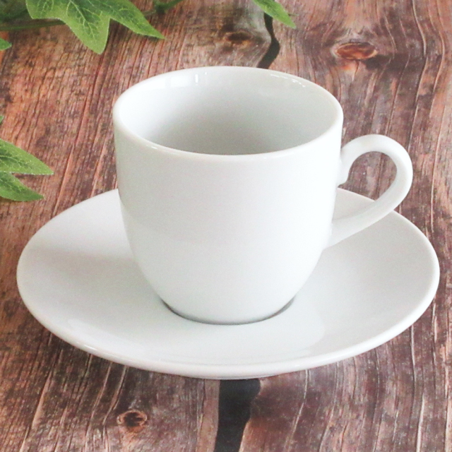 アメリカン コーヒーカップソーサー 220ml ホテル ベーシック 白 大きめ コーヒーカップ 洋食器 おしゃれ 四季彩陶器 美濃焼 業務用 y11-63-19-20