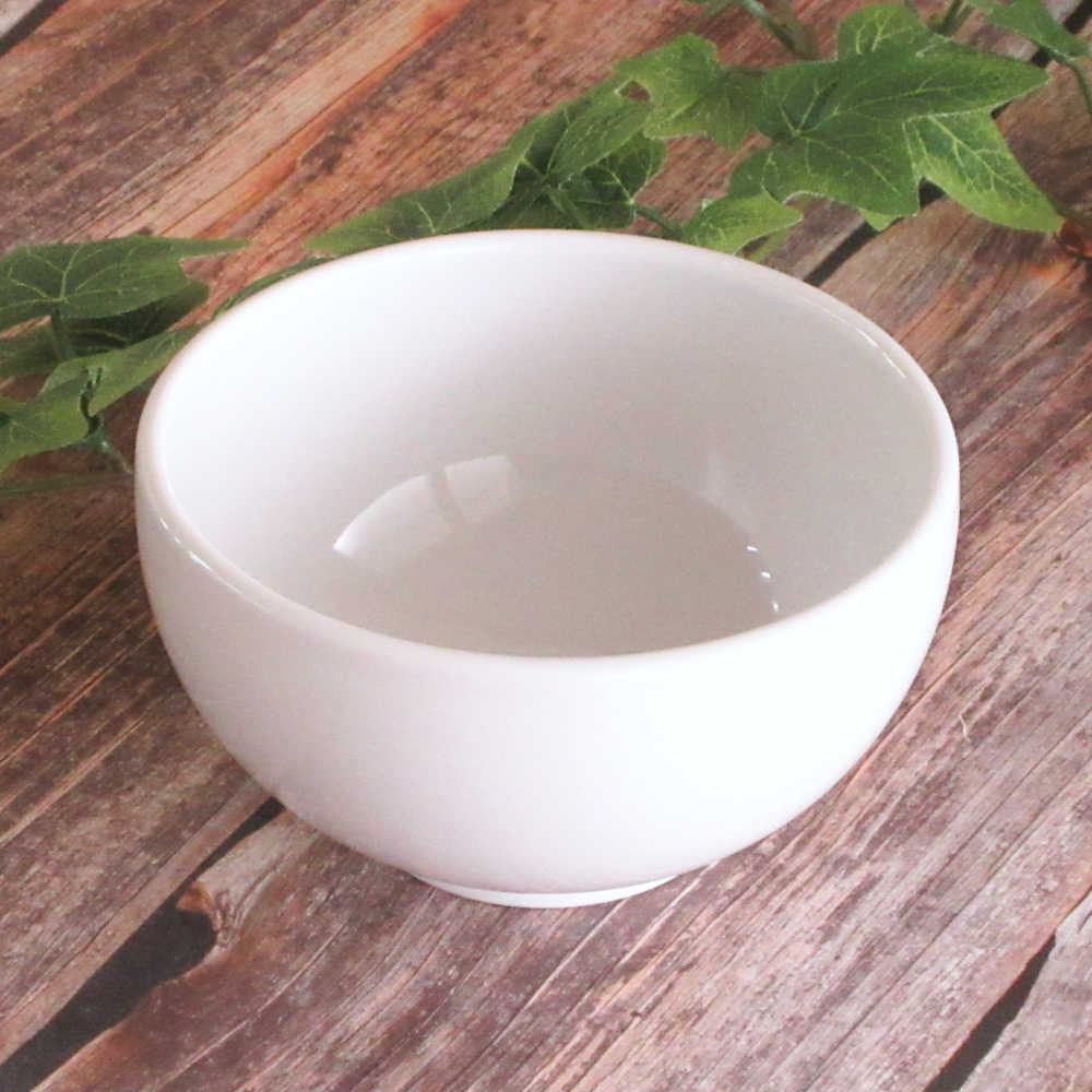 丼 どんぶり 12cm 495ml 町中華 おしゃれ 陶器 白 四季彩陶器 美濃焼 業務用 白翔 4.0深口丼 50000033