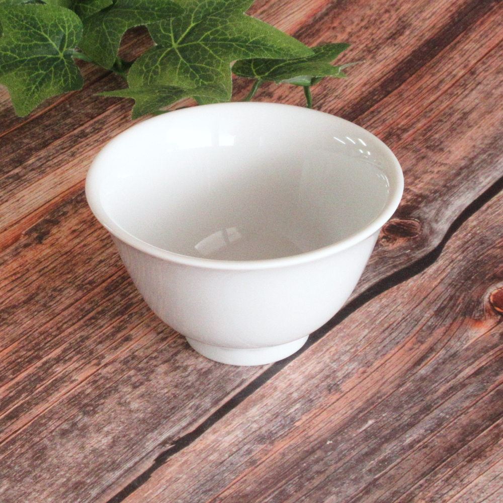 湯呑み おしゃれ 陶器 9cm 165ml 湯呑み茶碗 煎茶碗 茶器 シンプル 白 四季彩陶器 美濃焼 業務用 白翔 50000067