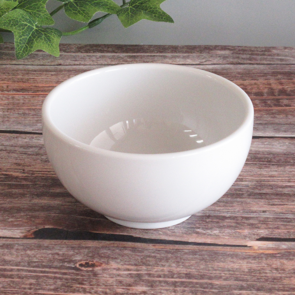 茶碗 ご飯茶碗 おしゃれ 10cm 300ml 陶器 町中華 白 四季彩陶器 美濃焼 業務用 白翔 3.5ライス碗 50000071