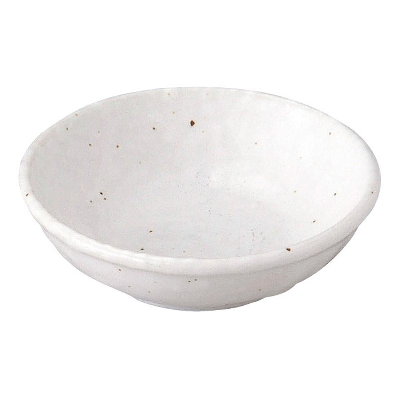 小皿 薬味皿 8cm 和食器 シンプル おしゃれ 四季彩陶器 美濃焼 業務用 新粉引 2.6皿 50020091