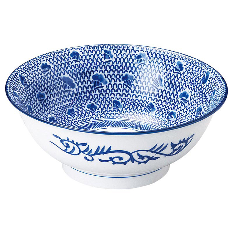 丼 ラーメン丼 20cm 1300ml おしゃれ 陶器 四季彩陶器 美濃焼 業務用 タイスキ 6.8高台丼 50108033