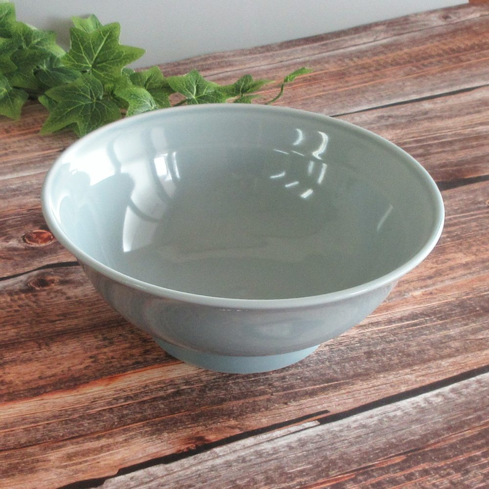 丼 ラーメン丼 21cm 1310ml 町中華 おしゃれ 陶器 青磁 四季彩陶器 美濃焼 業務用 青彩 6.8高台丼 50180033