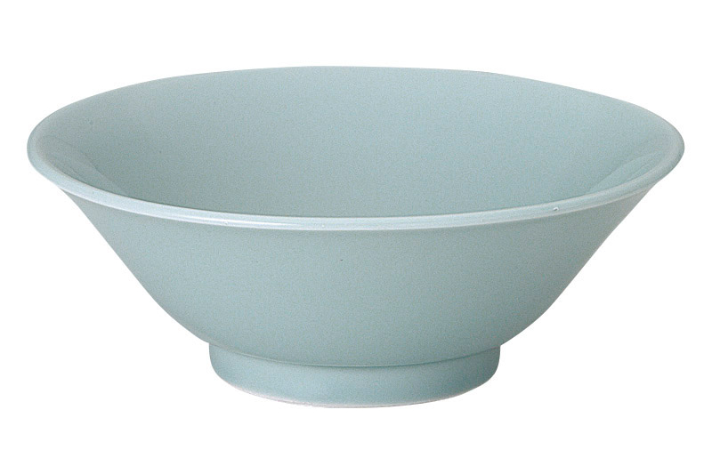 丼 ラーメン丼 19cm 830ml 町中華 おしゃれ 陶器 青磁 四季彩陶器 美濃焼 業務用 青彩 6.3切立丼 50280021