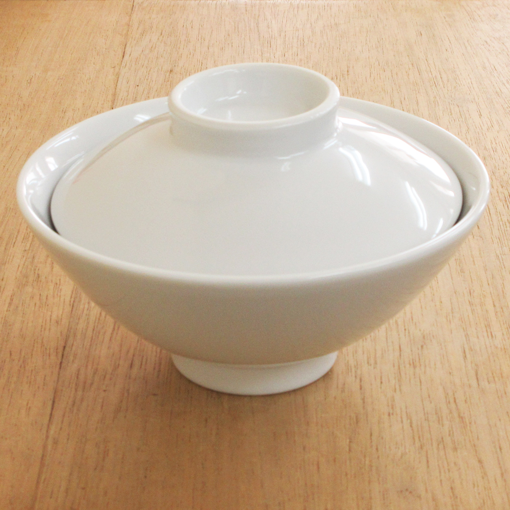 丼 蓋付きどんぶり おしゃれ 茶漬丼 陶器 白 四季彩陶器 美濃焼 業務用 白翔 鯛茶 51000030-51000031