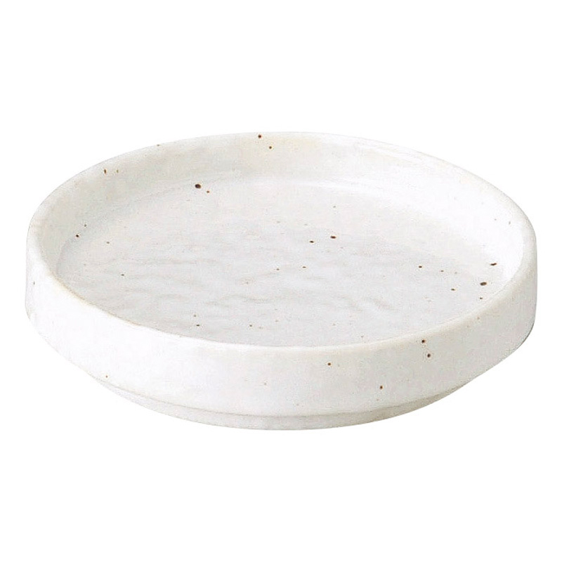 薬味皿 8cm 和食器 和モダン 小皿 おしゃれ 四季彩陶器 美濃焼 業務用 新粉引 3.0 切立皿 51020090