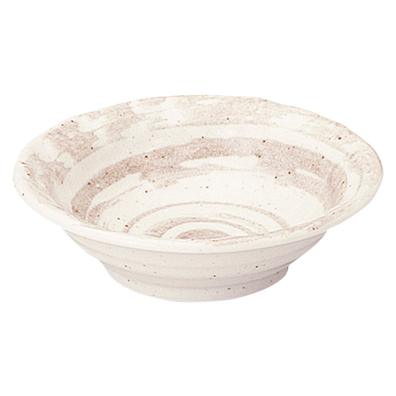 小鉢 12cm 155ml おしゃれ 陶器 ベージュ ボウル カフェ食器 四季彩陶器 美濃焼 業務用 東風 石目 4.0鉢 51521053